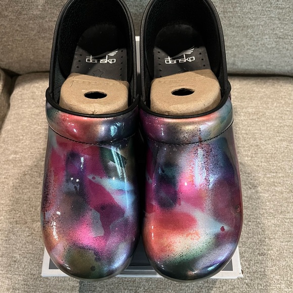 Dansko Shoes - Dansko Professional Spray Paint Patent Clogs